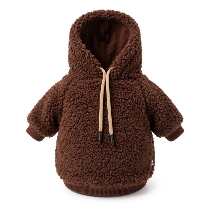 Brown Sherpa Hoodie