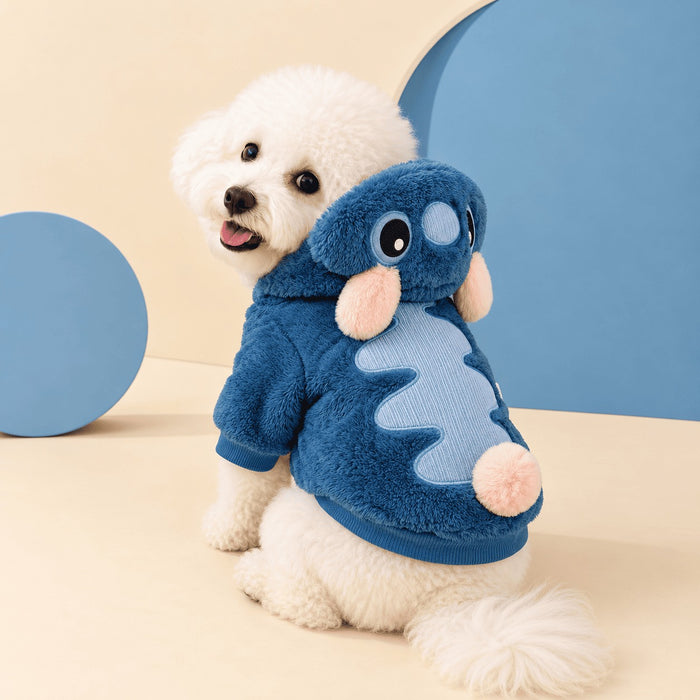 Blue Plush Hoodie