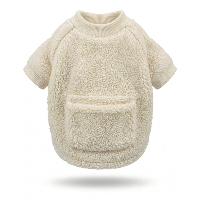 Cream Sherpa Pocket